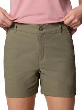 Columbia Women's Leslie Falls Shorts II in Stone Green NWT